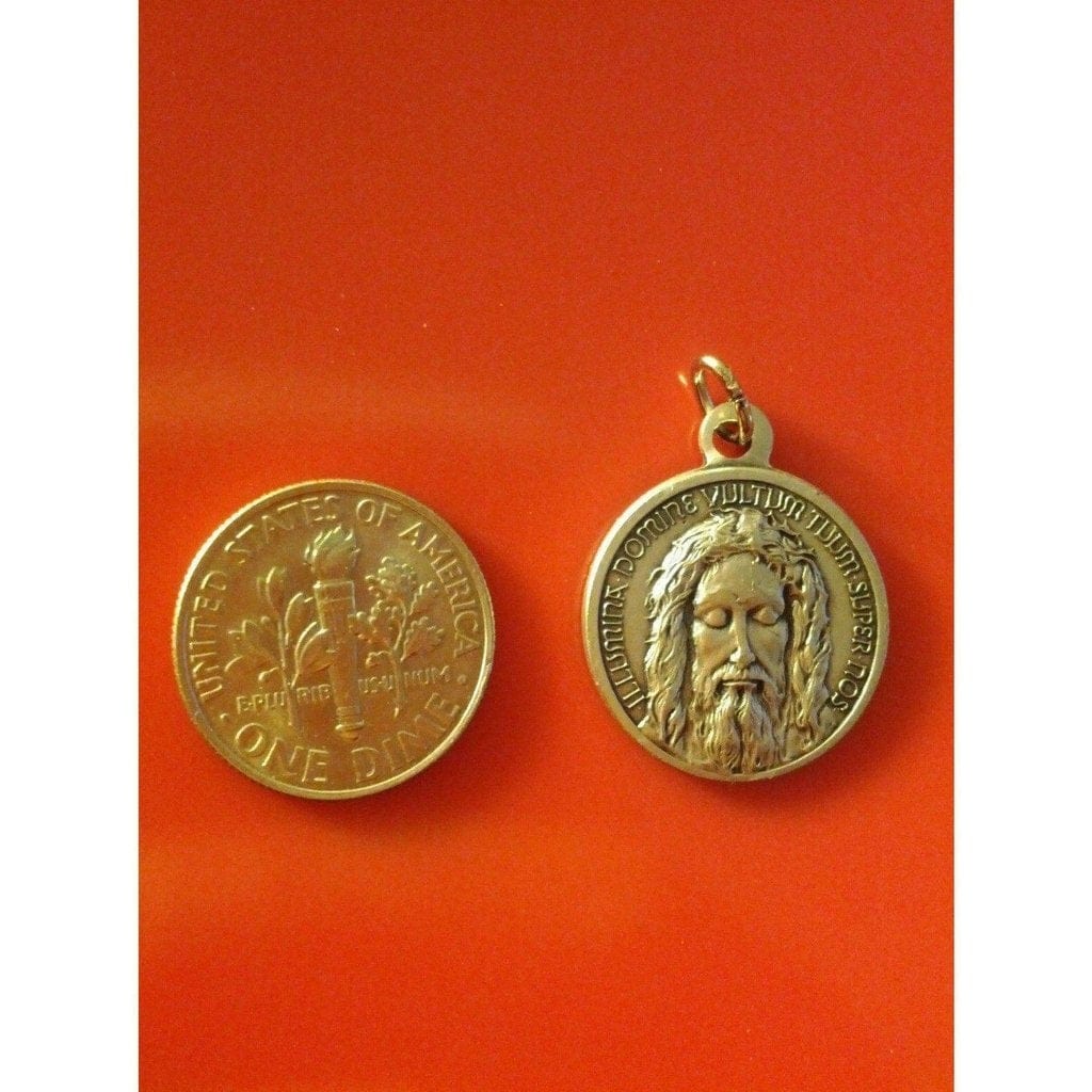 Medal Holy Face Of Jesus - Holy Shroud -  Santa Faz - Pierina De Micheli | Catholically