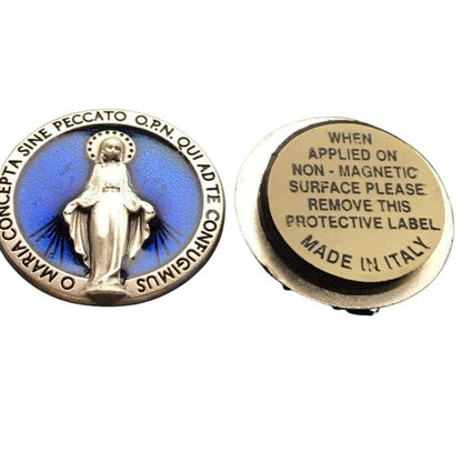 Miraculous Medal  Car Magnet  Medalla Milagrosa  Blessed By Pope Our Lady | Catholically