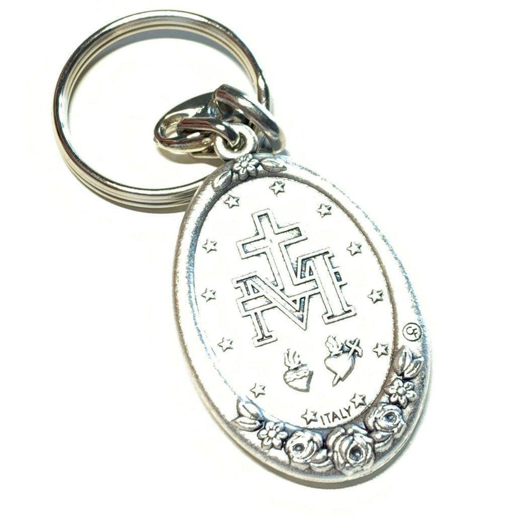 Miraculous Medal  Catholic Key Ring  Keychain  Keyring Blessed By Pope | Catholically