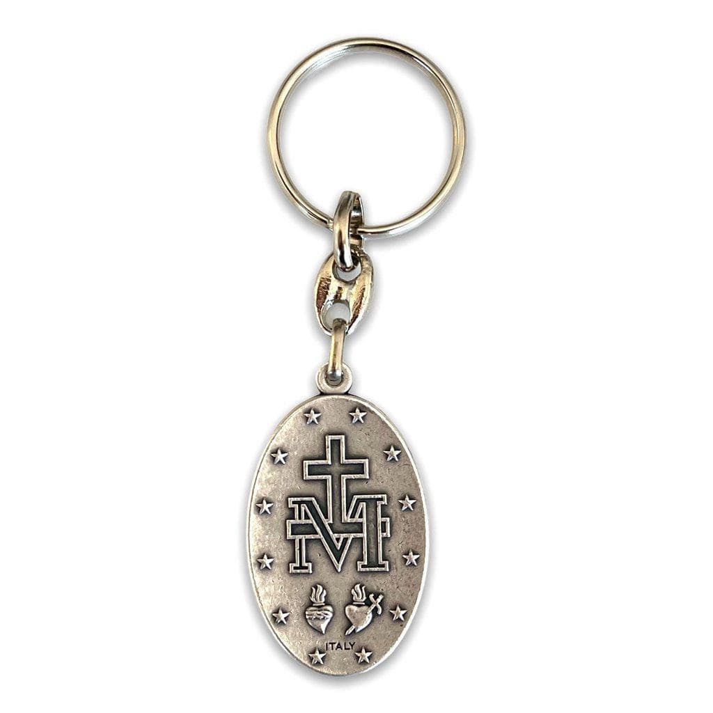 Miraculous Medal  Catholic Key Ring  Keychain  Keyring Blessed By Pope | Catholically