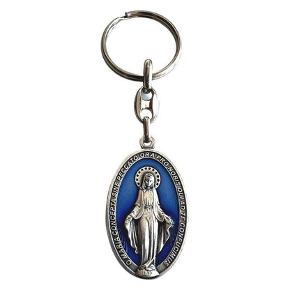 Miraculous Medal  Catholic Key Ring  Keychain  Keyring Blessed By Pope | Catholically