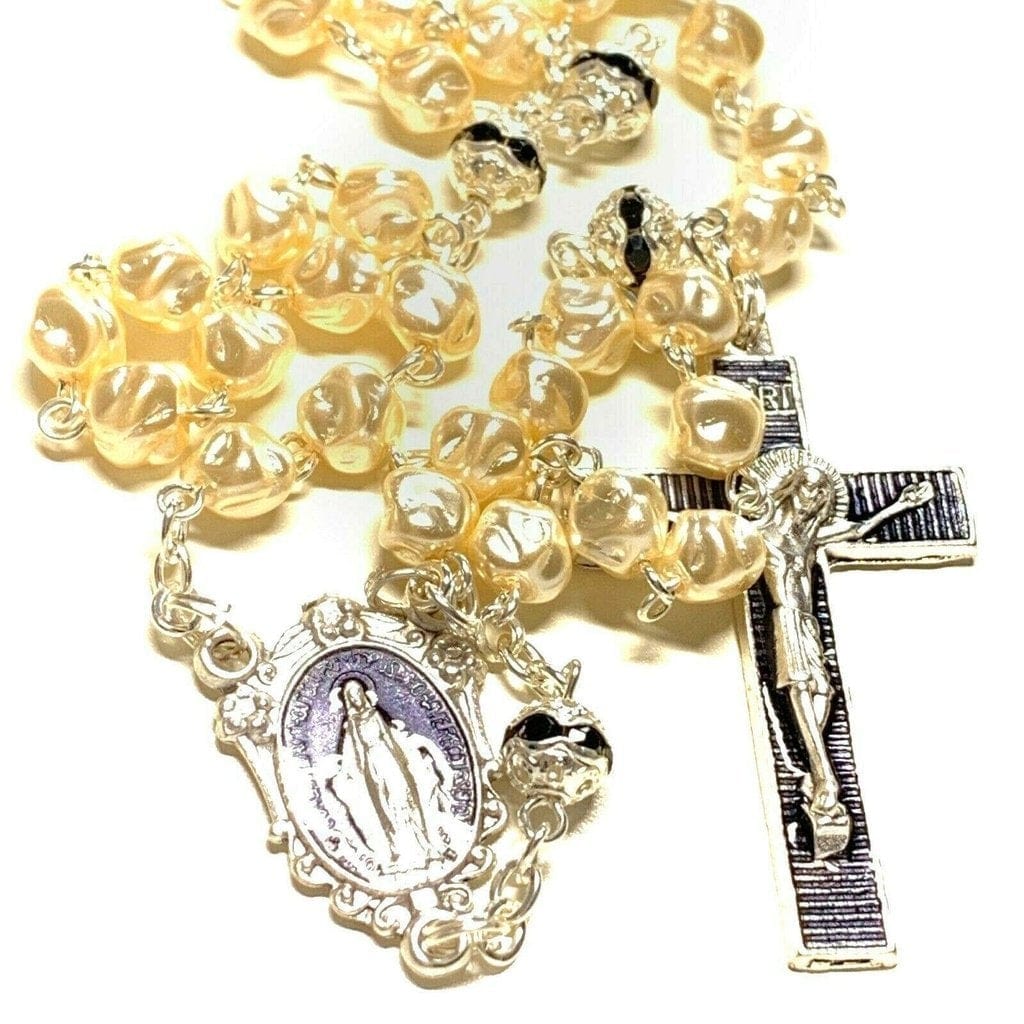 Miraculous Medal Mop Rosary - Blue - Blessed by Pope Virgin Mary Bvm | Catholically