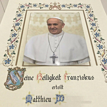 New! Customized Handwritten Pope Francis Papal Apostolic Blessing -Nuns | Catholically