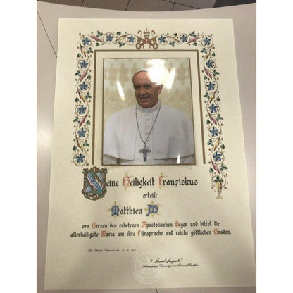 New! Customized Handwritten Pope Francis Papal Apostolic Blessing -Nuns | Catholically
