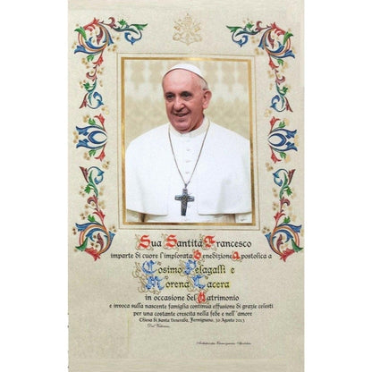 New! Customized Handwritten Pope Francis Papal Apostolic Blessing -Nuns | Catholically