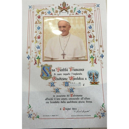 New! Customized Handwritten Pope Francis Papal Apostolic Blessing -Nuns | Catholically