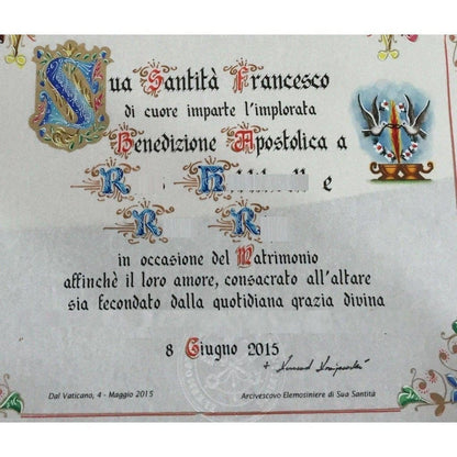New! Customized Handwritten Pope Francis Papal Apostolic Blessing -Nuns | Catholically