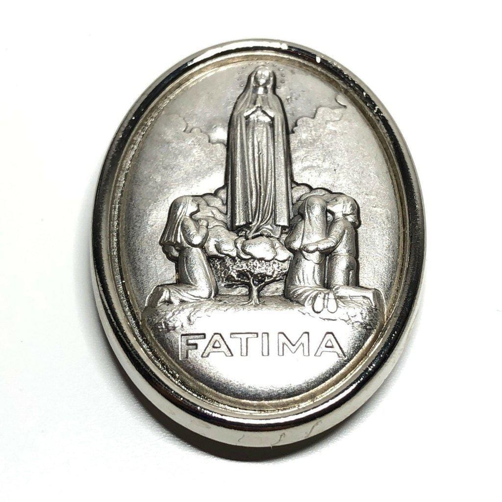 Our Lady Of Fatima  Car Magnet  Medallion  Blessed By Pope | Catholically