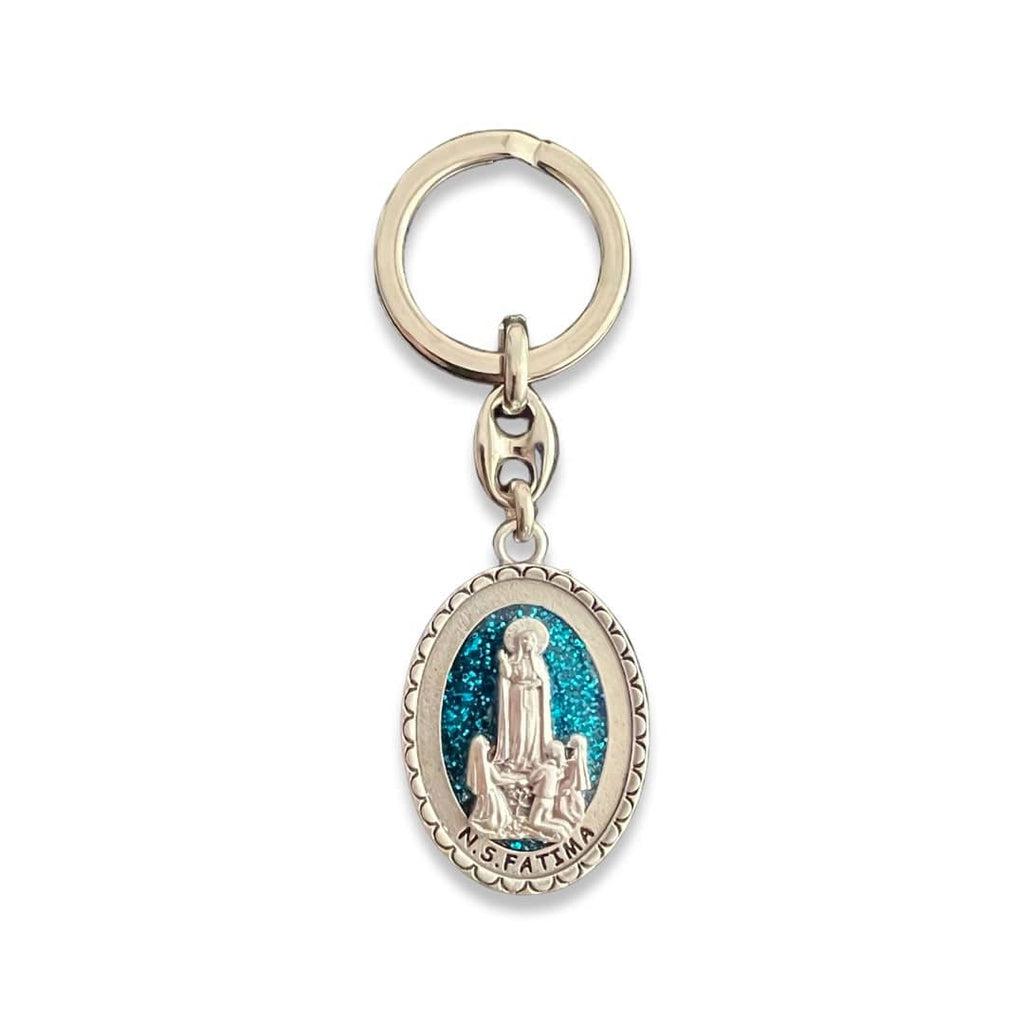 Our Lady Of Fatima - Key Ring Keychain - Blessed By Pope | Catholically