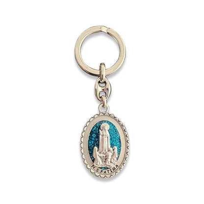 Our Lady Of Fatima - Key Ring Keychain - Blessed By Pope | Catholically