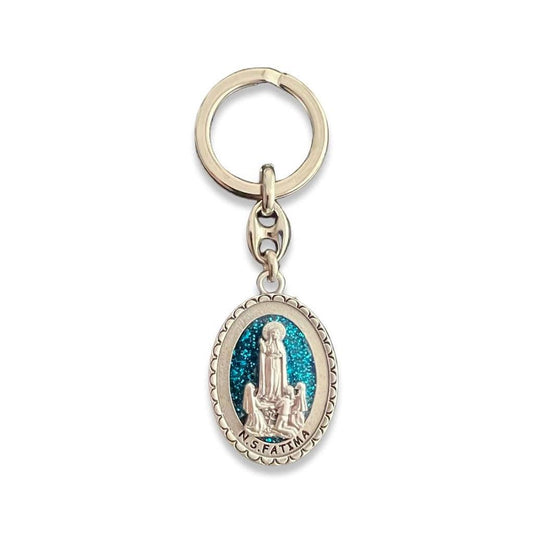 Our Lady Of Fatima - Key Ring Keychain - Blessed By Pope | Catholically