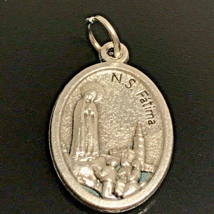 Our Lady Of Fatima Medal -Pendant -Blessed By Pope -Senora De Fatima - Lucia | Catholically