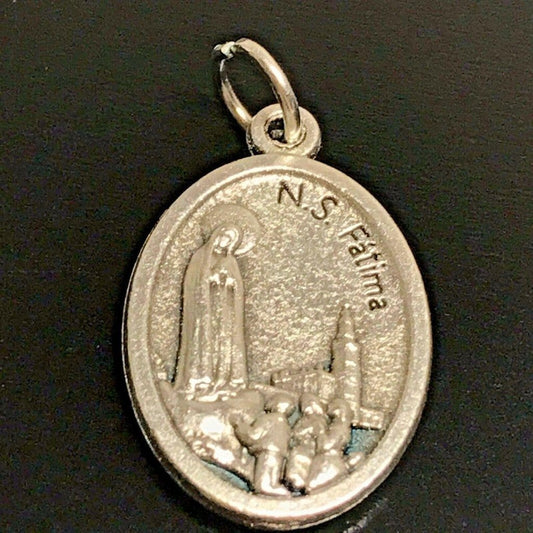 Our Lady Of Fatima Medal -Pendant -Blessed By Pope -Senora De Fatima - Lucia | Catholically