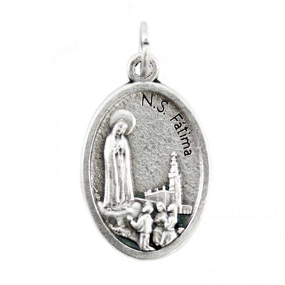 Our Lady Of Fatima Medal -Pendant -Blessed By Pope -Senora De Fatima - Lucia | Catholically