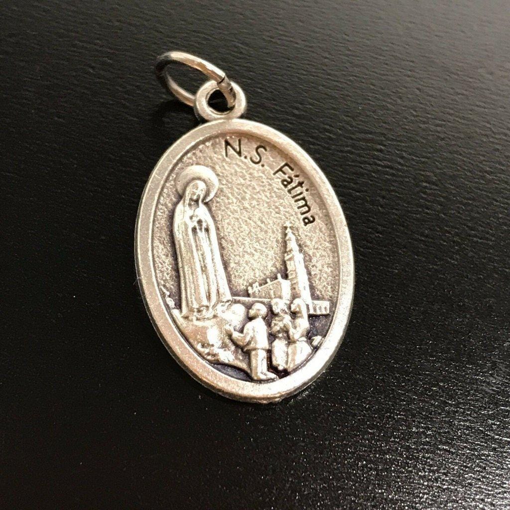 Our Lady Of Fatima Medal -Pendant -Blessed By Pope -Senora De Fatima - Lucia | Catholically