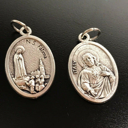 Our Lady Of Fatima Medal -Pendant -Blessed By Pope -Senora De Fatima - Lucia | Catholically