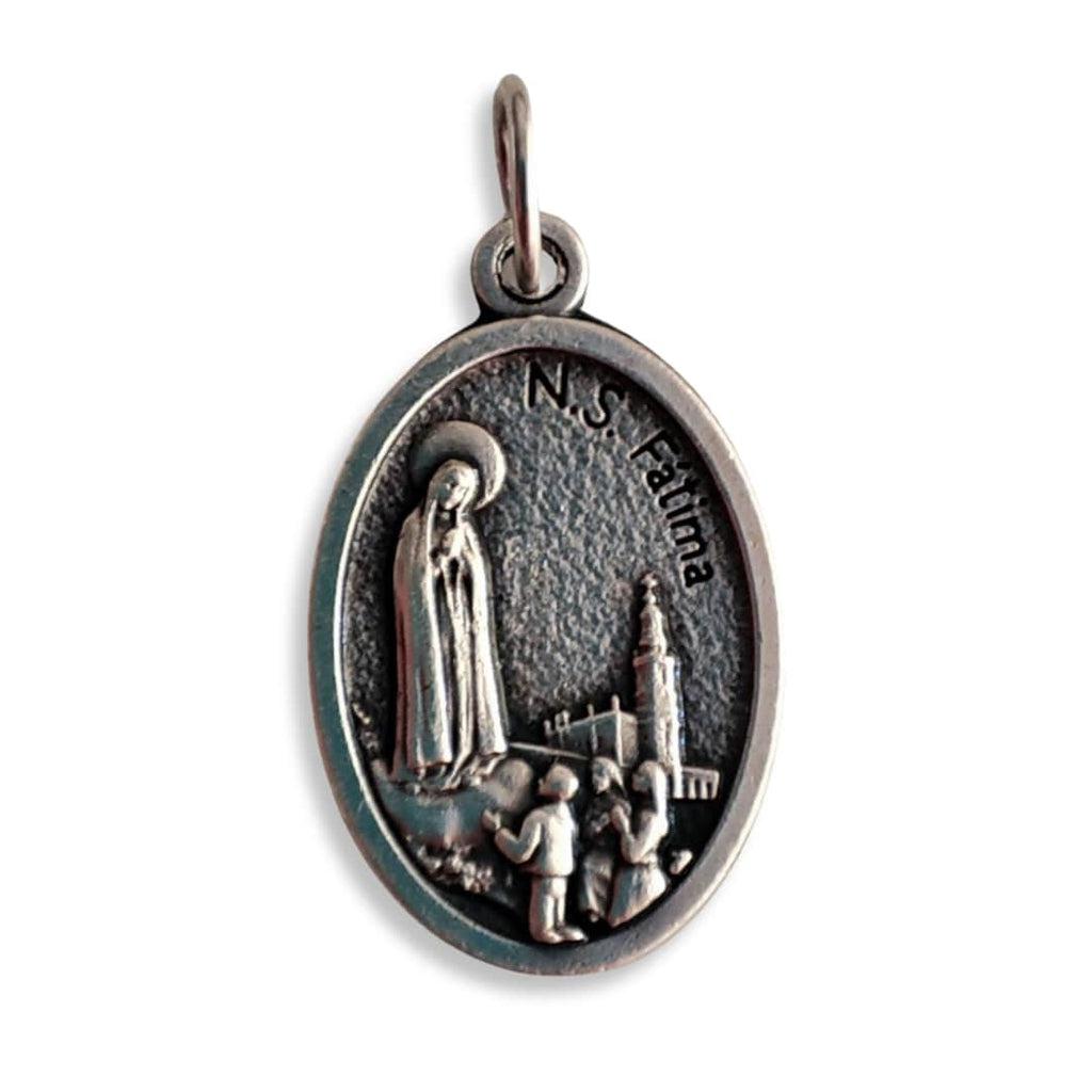 Our Lady Of Fatima Medal -Pendant -Blessed By Pope - Senora De Fatima - Lucia | Catholically