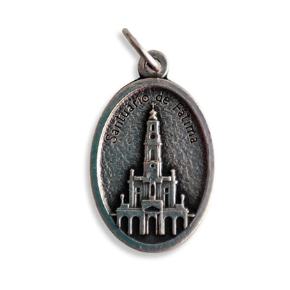 Our Lady Of Fatima Medal -Pendant -Blessed By Pope - Senora De Fatima - Lucia | Catholically
