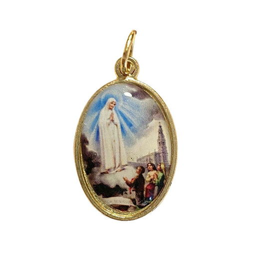 Our Lady of Fatima Medal - Pendant - Charm - Blessed By Pope On Request | Catholically