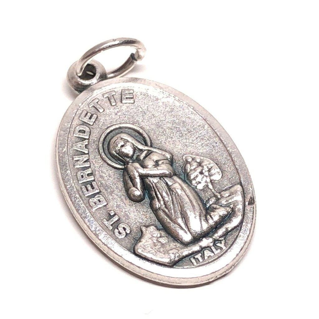 Our Lady Of Lourdes - St. Bernadette - Medal - Charm | Catholically