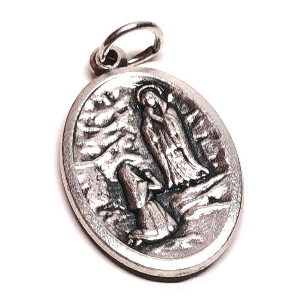 Our Lady Of Lourdes - St. Bernadette - Medal - Charm | Catholically