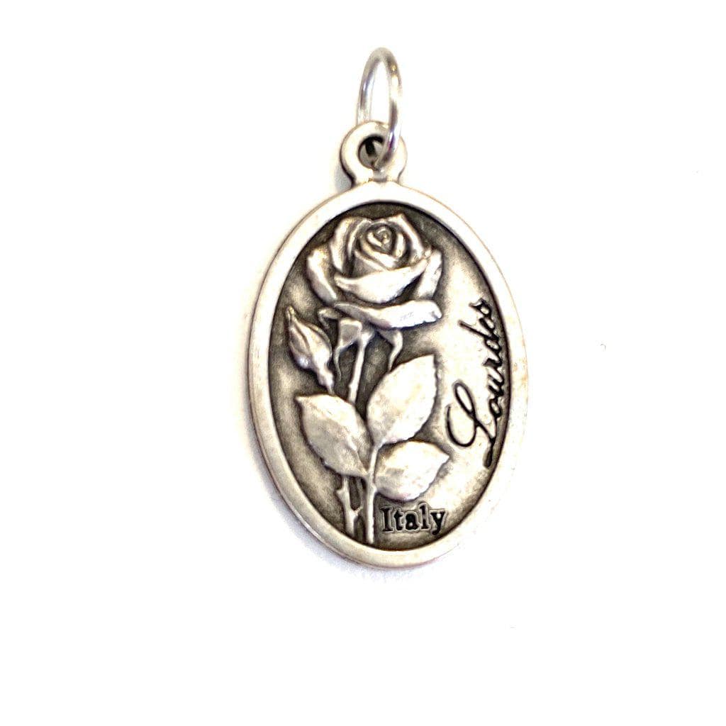 Our Lady Of Lourdes - St. Bernadette - Medal - Charm | Catholically
