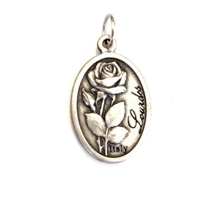 Our Lady Of Lourdes - St. Bernadette - Medal - Charm | Catholically