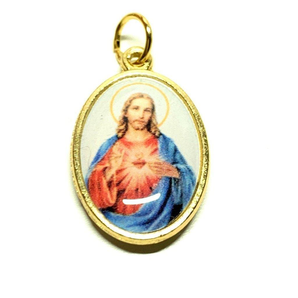 Our Lady Of Mount Carmel Sacred Heart Of Jesus  Medal Pendant Senhora Carmo | Catholically