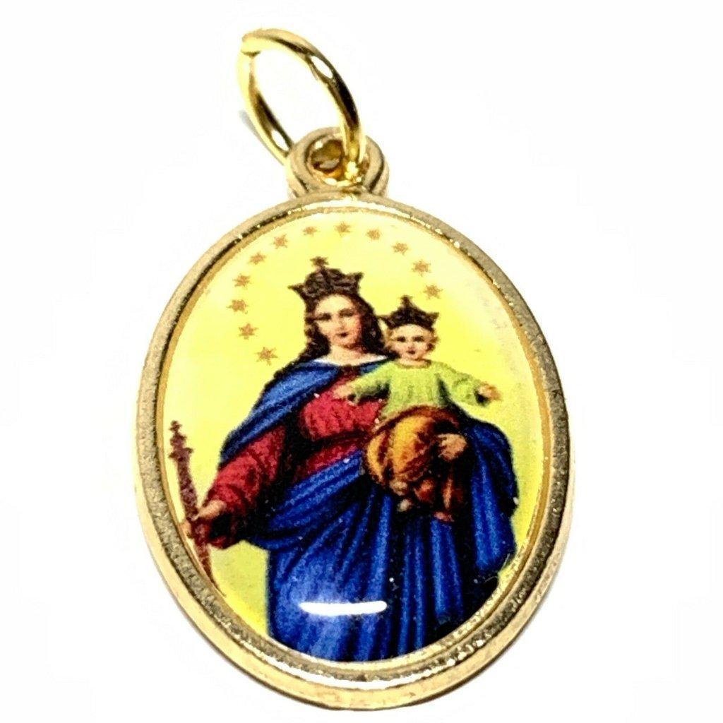 Our Lady Of Mount Carmel Sacred Heart Of Jesus  Medal Pendant Senhora Carmo | Catholically