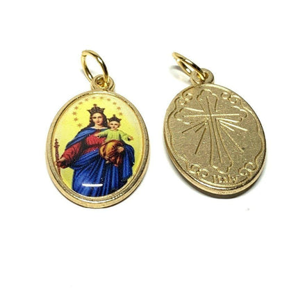Our Lady Of Mount Carmel Sacred Heart Of Jesus  Medal Pendant Senhora Carmo | Catholically