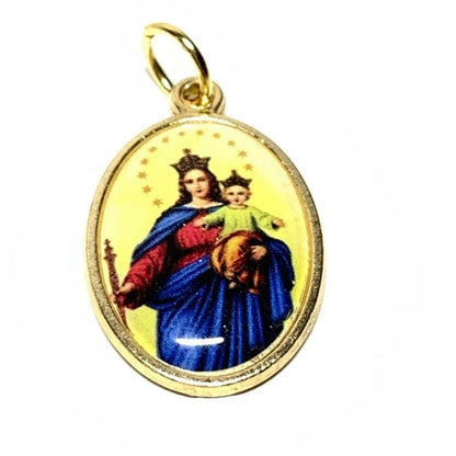 Our Lady Of Mount Carmel Sacred Heart Of Jesus  Medal Pendant Senhora Carmo | Catholically
