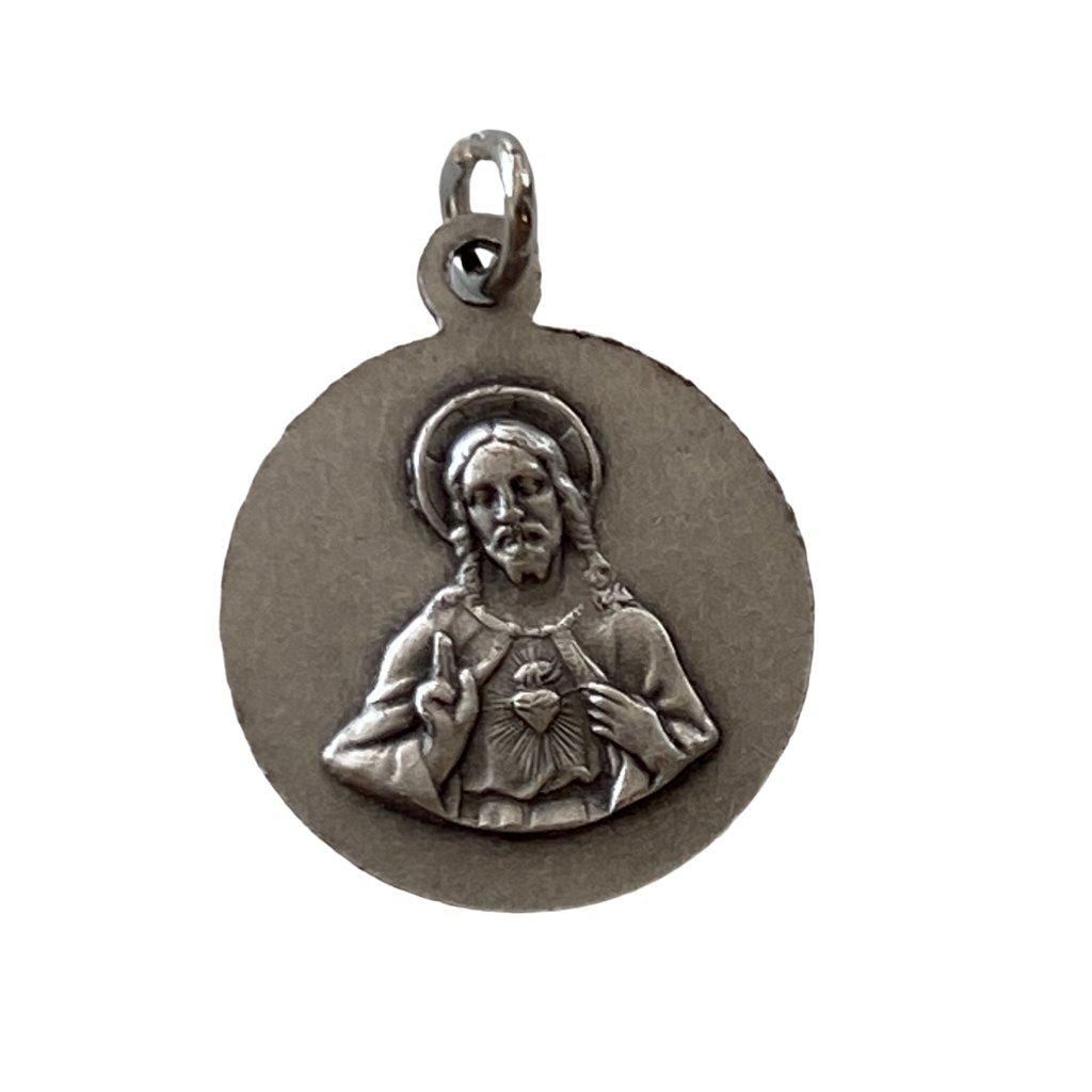 Our Lady Of Mount Carmel & Sacred Heart Of Jesus  Scapular Medal Pendant | Catholically