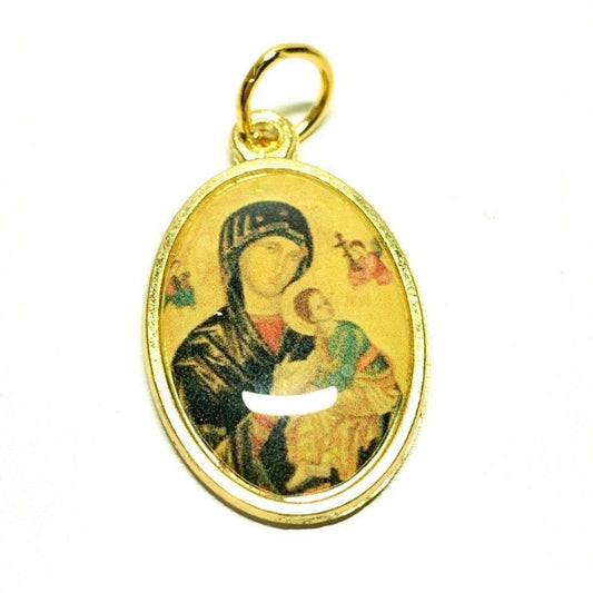 Our Lady Of Perpetual Help Medal Catholic Religious Pendant | Catholically