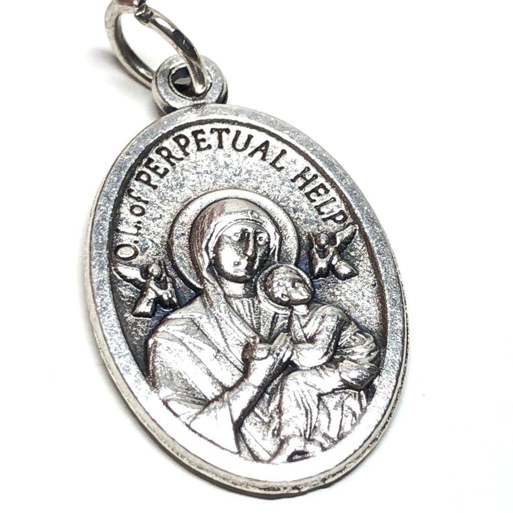 Our Lady Perpetual Help - Charm Medal Pendant - Blessed By Pope | Catholically