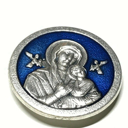 Our Lady Perpetual Helpl  Car Magnet  Medalla Blessed By Pope Virgin Mary | Catholically