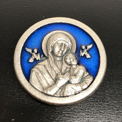 Our Lady Perpetual Helpl  Car Magnet  Medalla Blessed By Pope Virgin Mary | Catholically