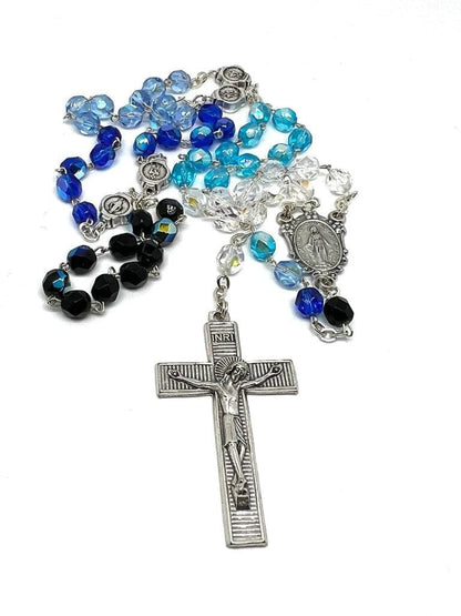Our Lady Virgin Mary - Miraculous Medal - Rosary Blessed by Pope | Catholically