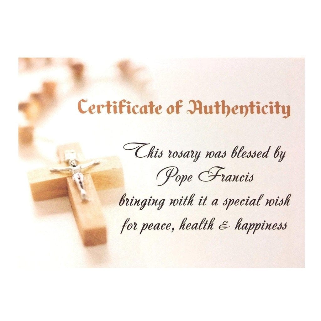 Our Lady Virgin Mary - Miraculous Medal - Rosary Blessed by Pope | Catholically