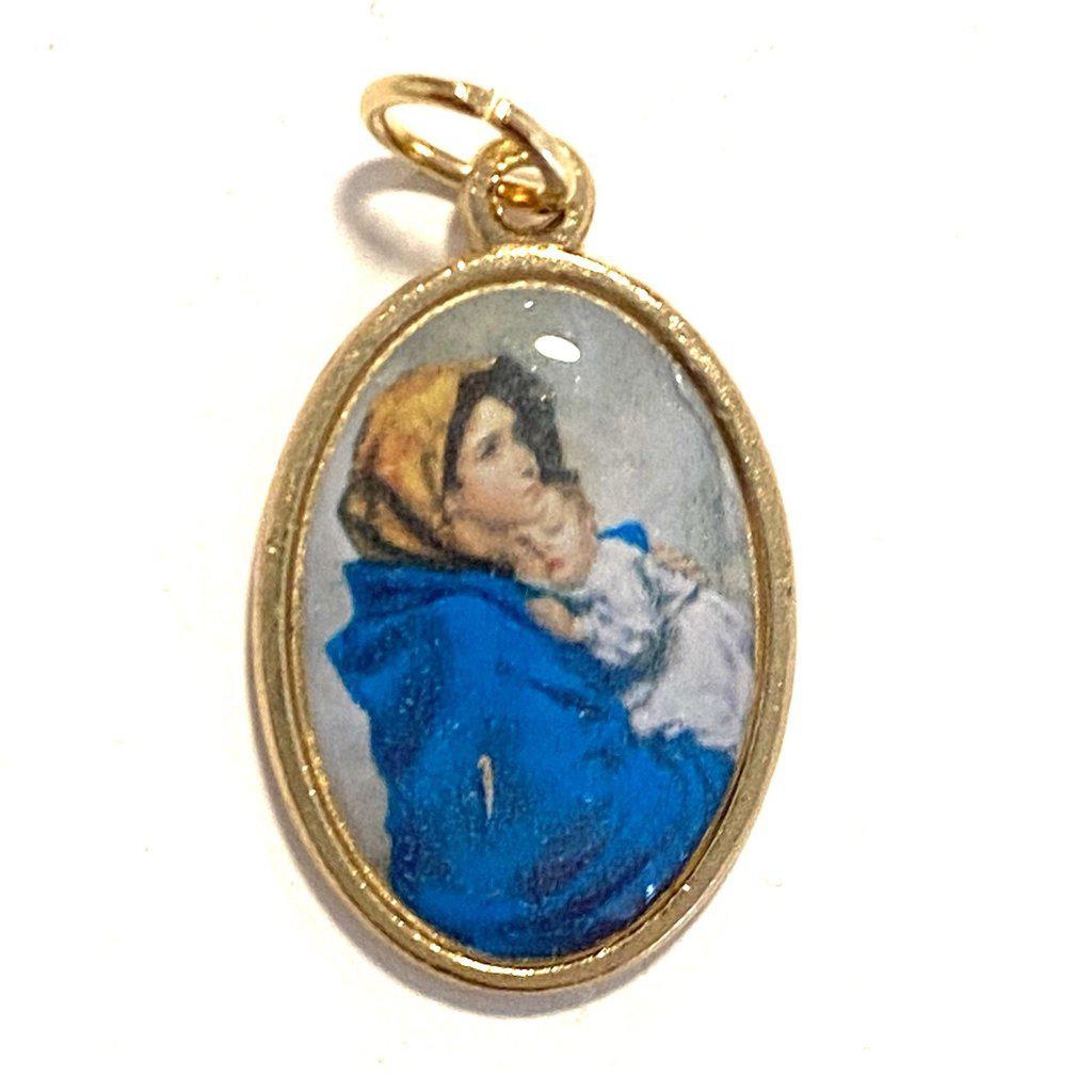 Our Lady Virgin Mary Of Ferruzzi Medal - Madonnina Pendant - Charm -Blessed | Catholically