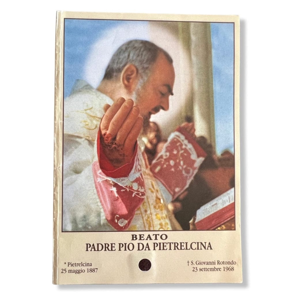 Padre Pio Holy Card - St. Pio vintage Prayer Card | Catholically