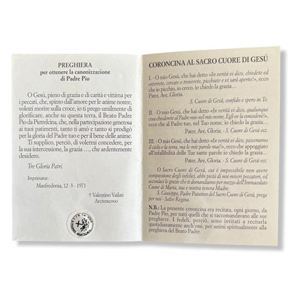 Padre Pio Holy Card - St. Pio vintage Prayer Card | Catholically