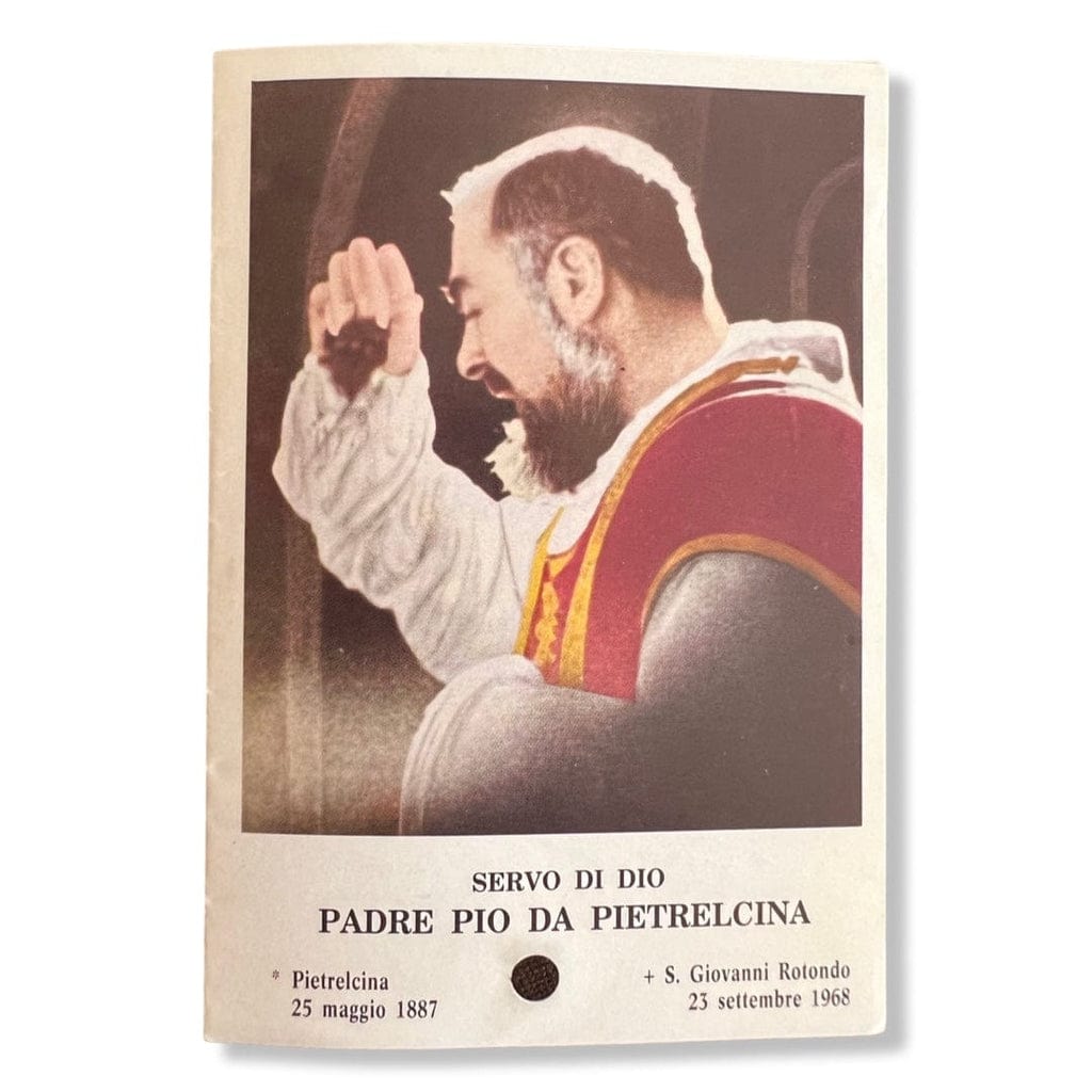 Padre Pio Holy Card - St. Pio vintage Prayer Card | Catholically