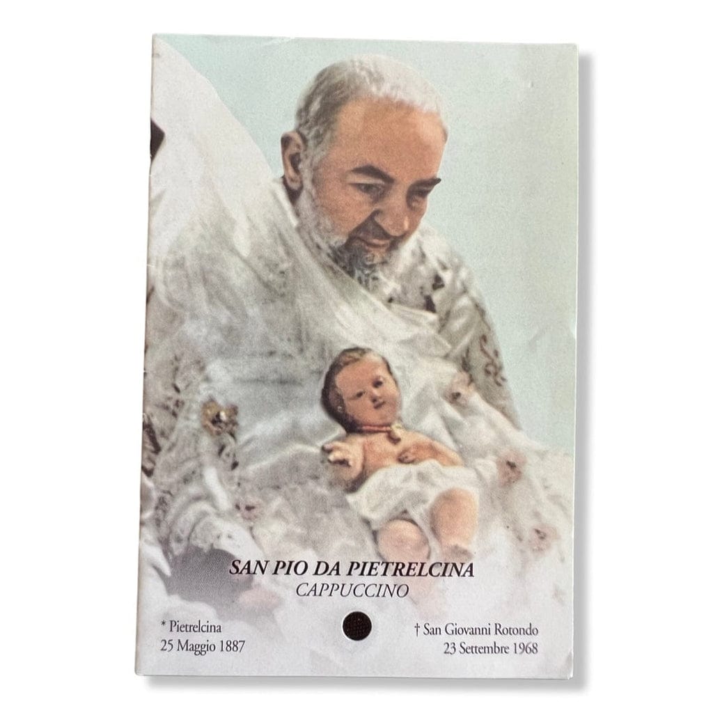 Padre Pio Holy Card - St. Pio vintage Prayer Card | Catholically