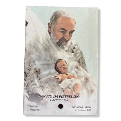 Padre Pio Holy Card - St. Pio vintage Prayer Card | Catholically
