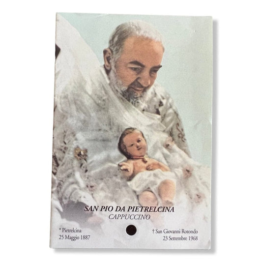 Padre Pio Holy Card - St. Pio vintage Prayer Card | Catholically