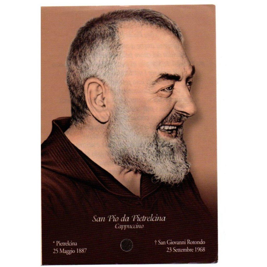 Padre Pio Holy Card - St. Pio vintage Prayer Card | Catholically