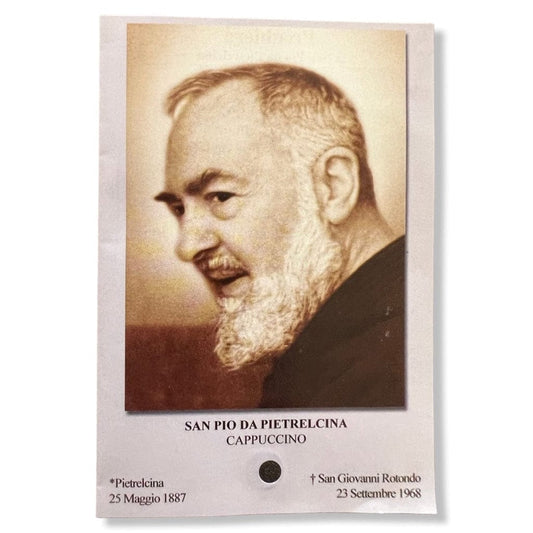 Padre Pio Holy Card - St. Pio vintage Prayer Card | Catholically