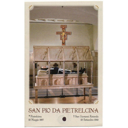 Padre Pio Holy Card - St. Pio vintage Prayer Card | Catholically