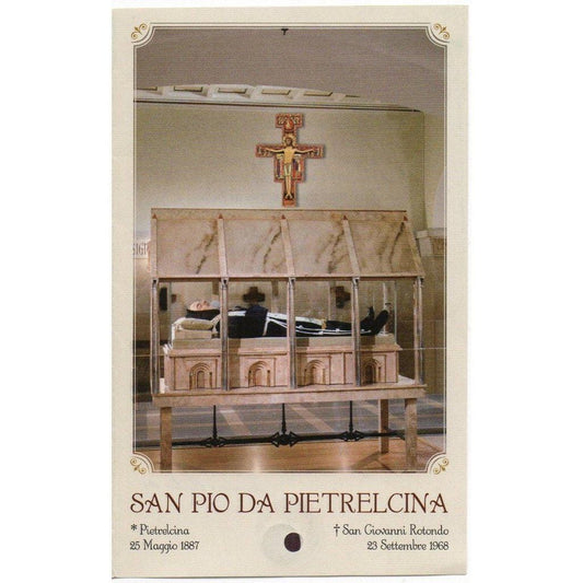 Padre Pio Holy Card - St. Pio vintage Prayer Card | Catholically