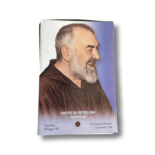 Padre Pio Holy Card - St. Pio vintage Prayer Card | Catholically